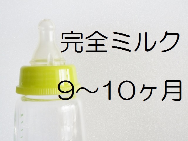 【完全ミルク】生後９～１０ヶ月赤ちゃんの生活リズム・量・回数・間隔の記録